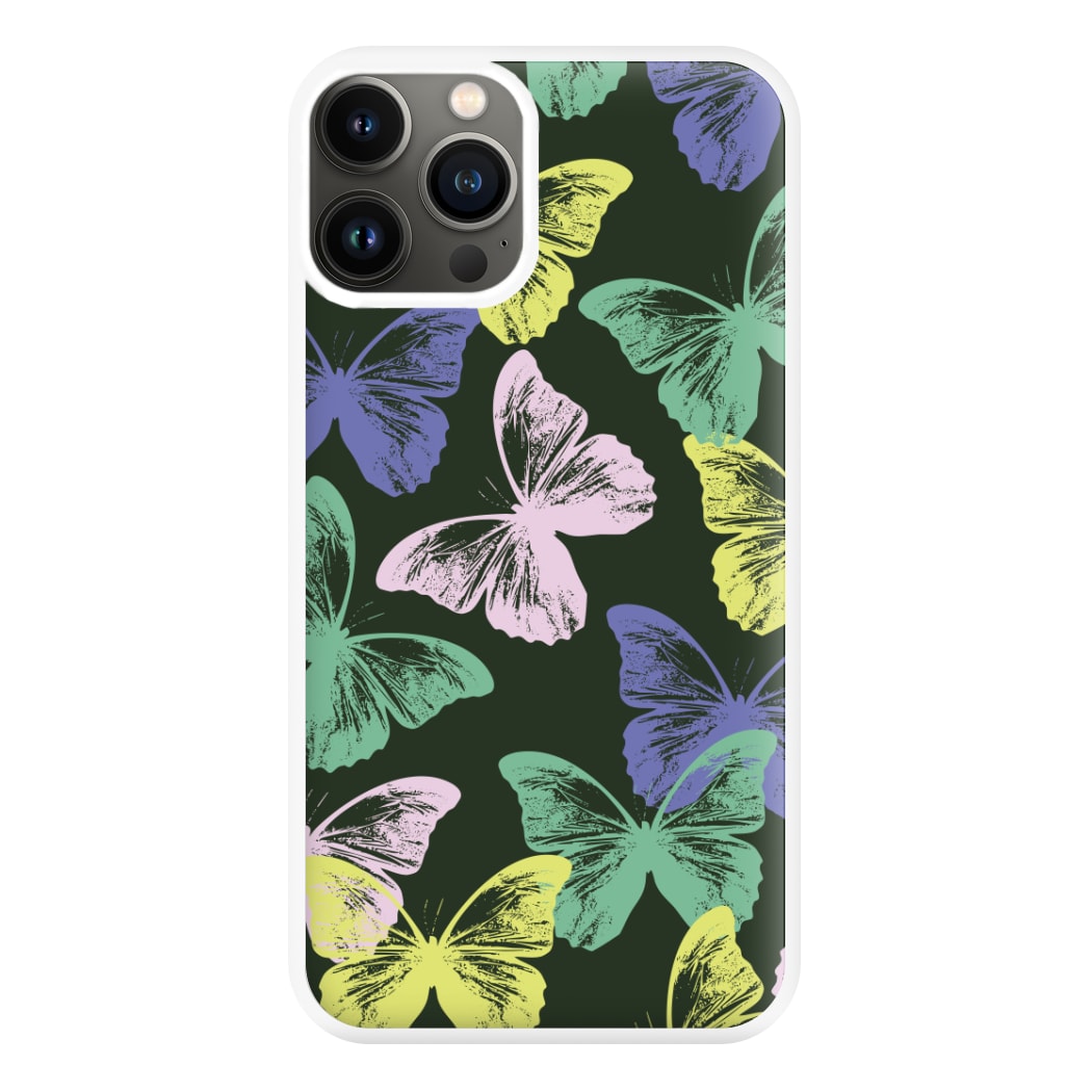 Colourful Butterfly Stamps Pattern iPhone 11 Pro Max Case