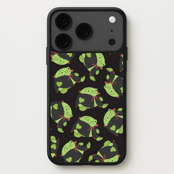 Vampire Frog Pattern - Halloween iPhone 17 Pro Max Case