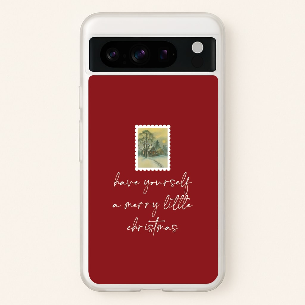 A Merry Little Christmas Stamp Google Pixel 8 Pro Case