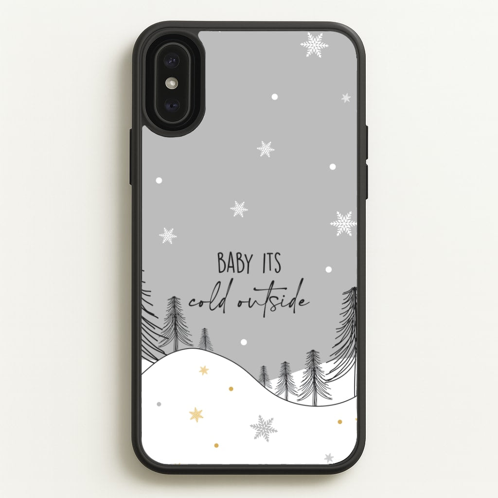Baby It's Cold Outisde Landscape iPhone XS Max Case