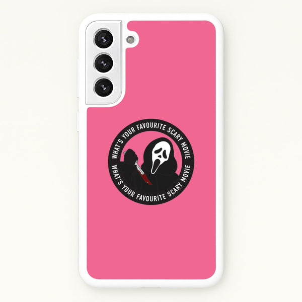 What's Your Favourite Scary Movie Badge Galaxy S22 Case