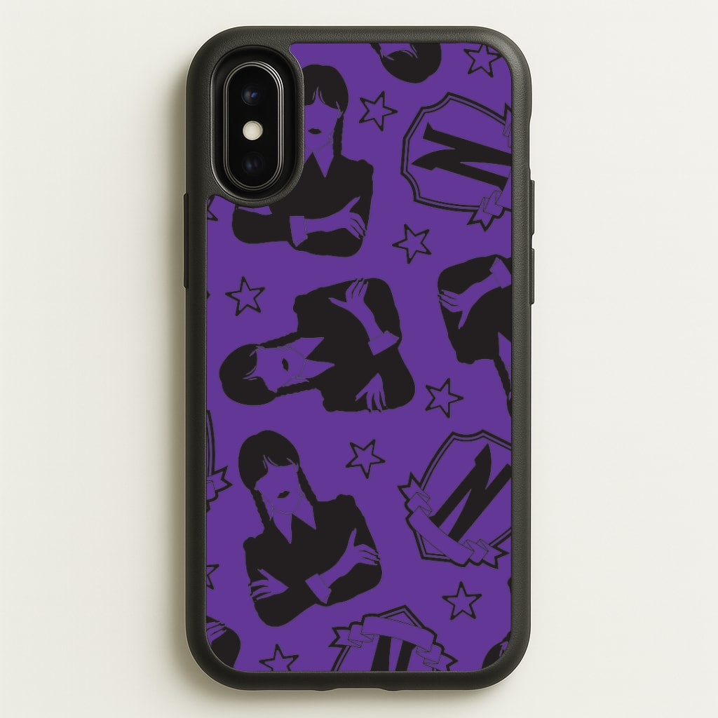 Wednesday Pattern iPhone X / XS Case
