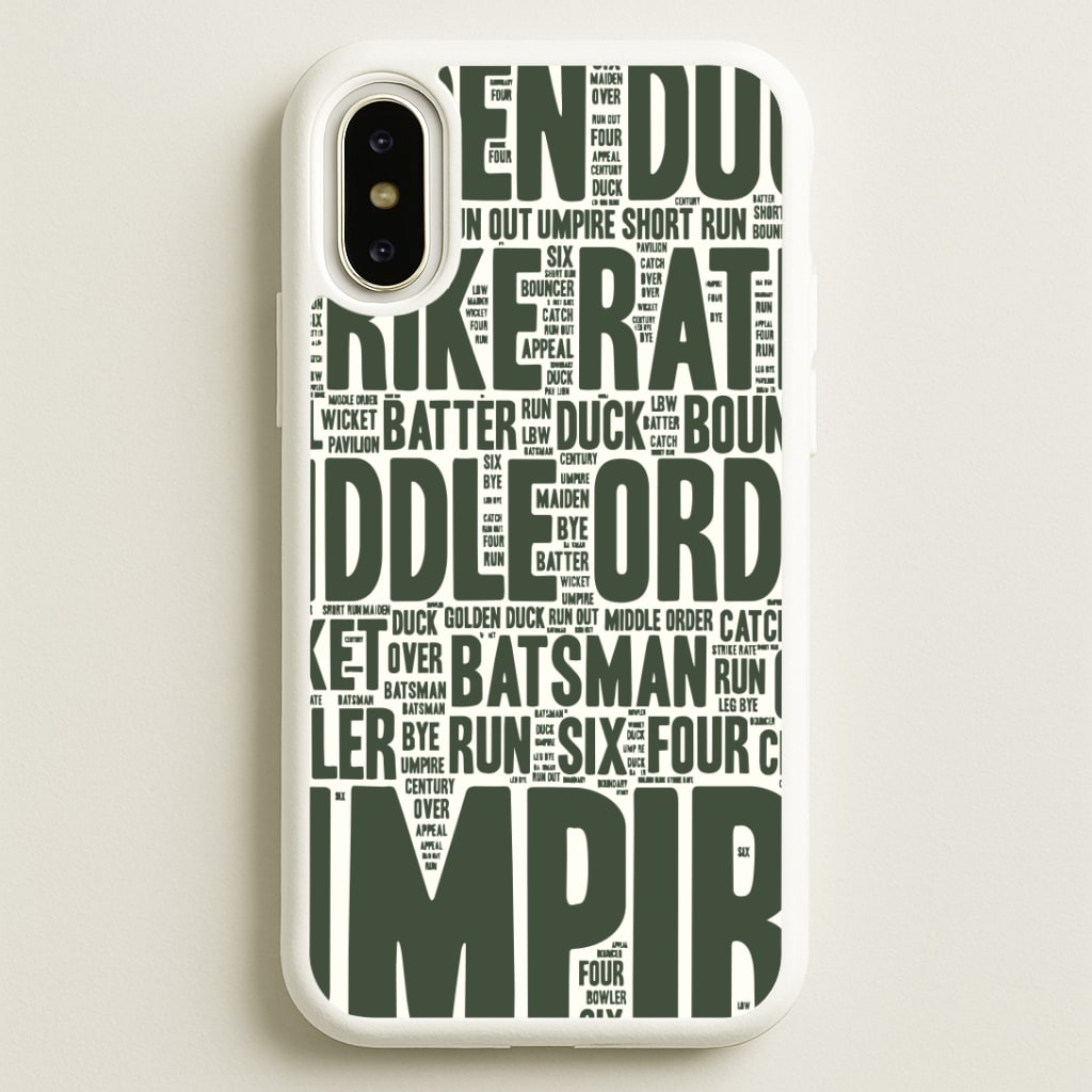Cricket Wordscape iPhone X / XS Case
