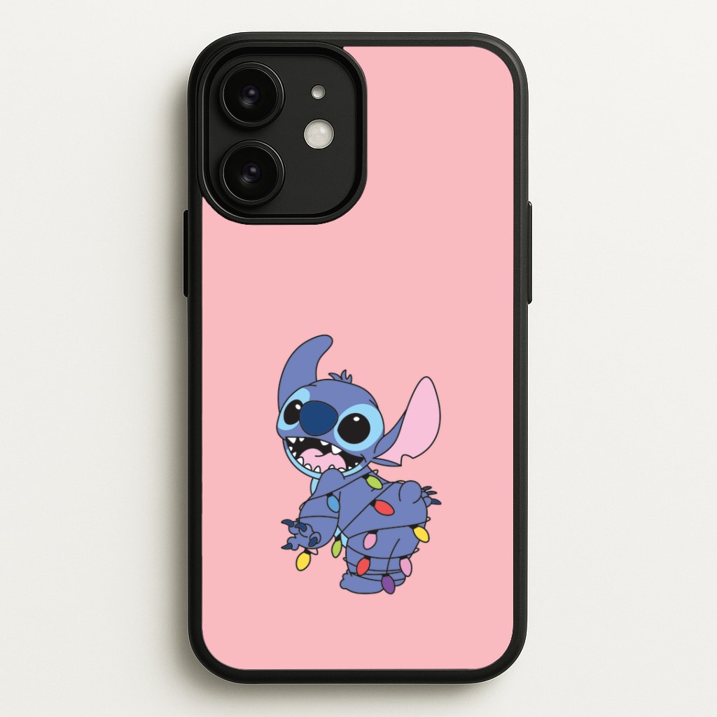 Cute Blue Alien Fairylights iPhone 11 Case