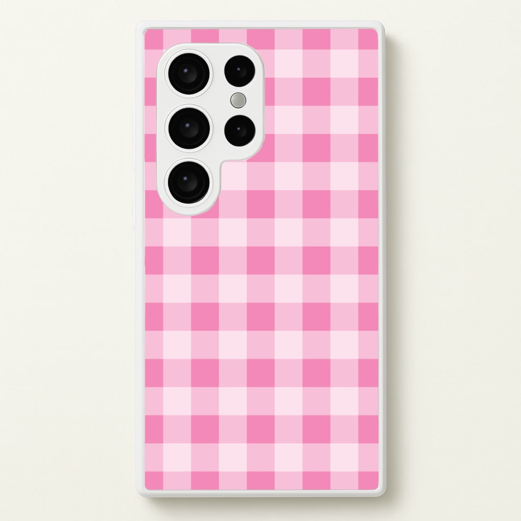 Strawberry Gingham Galaxy S24 Ultra Case