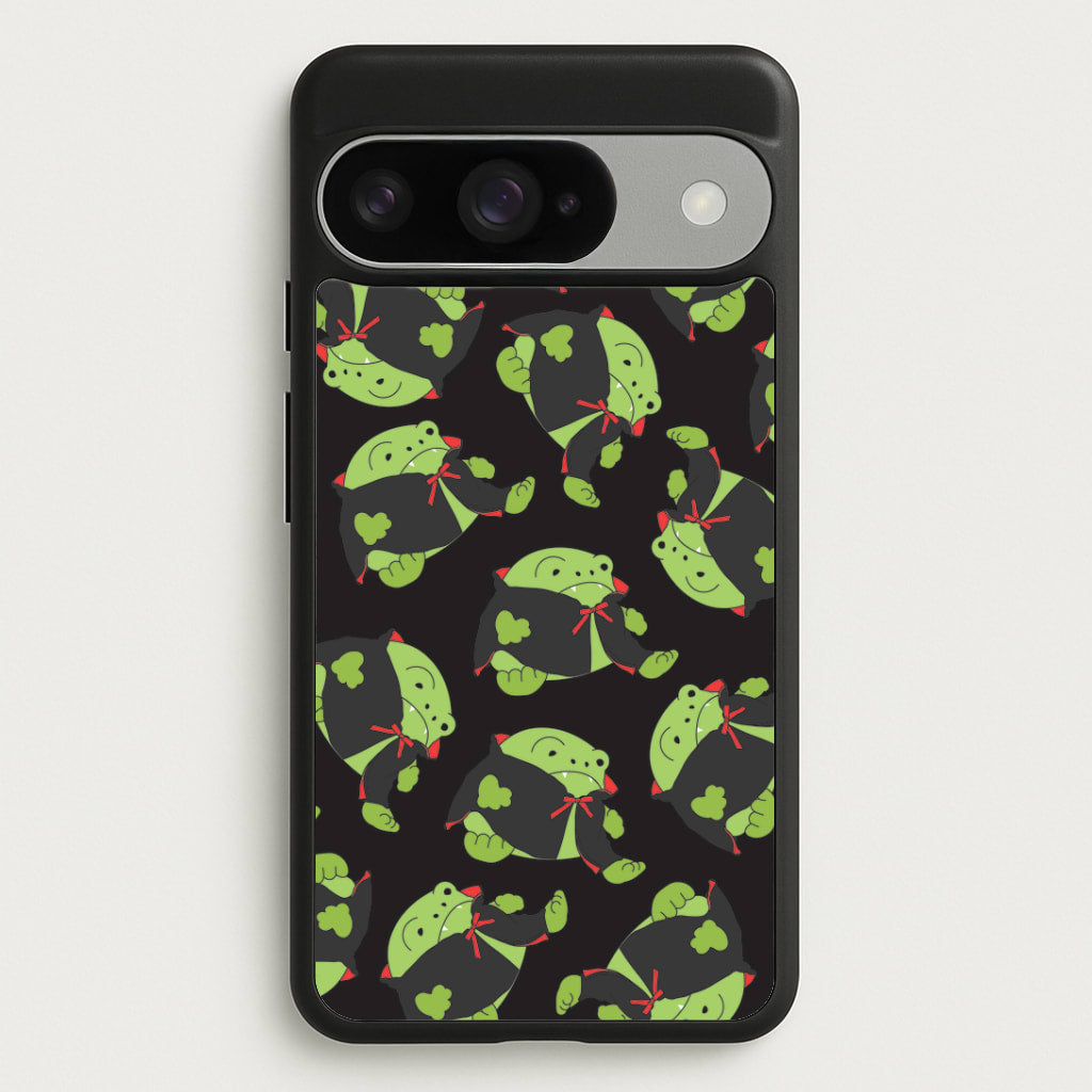 Vampire Frog Pattern - Halloween Google Pixel 10 / 10 Pro Case