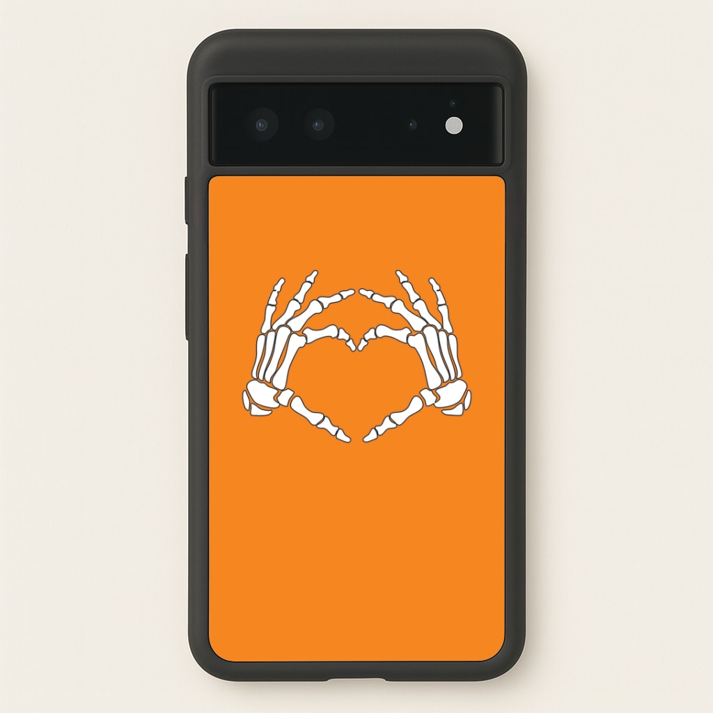 Skeleton Heart Google Pixel 6 Case