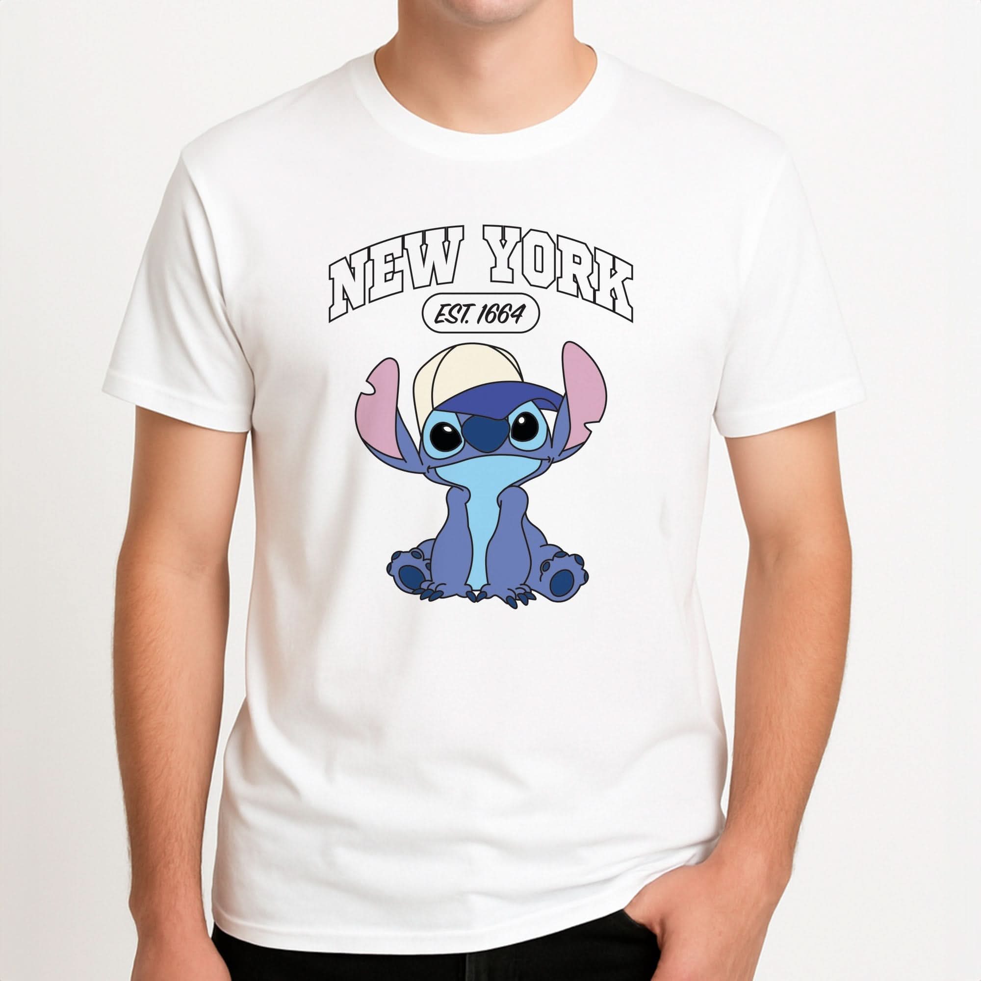 New York Blue Alien Mens T-Shirt