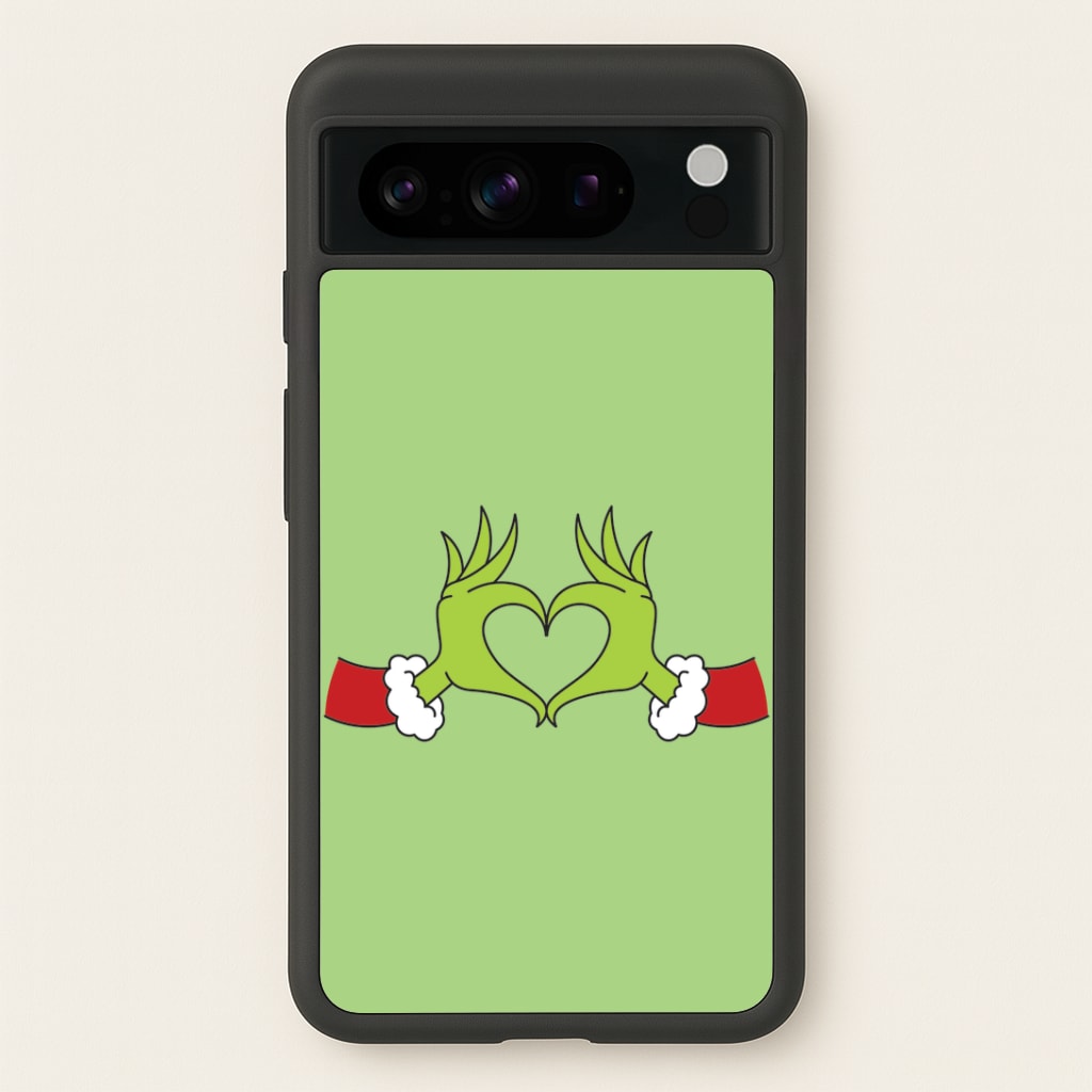 Christmas Green Heart Google Pixel 8 Pro Case