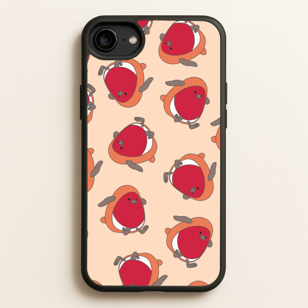 Christmas Robin Plush Pattern iPhone 6 / 7 / 8 / SE Case