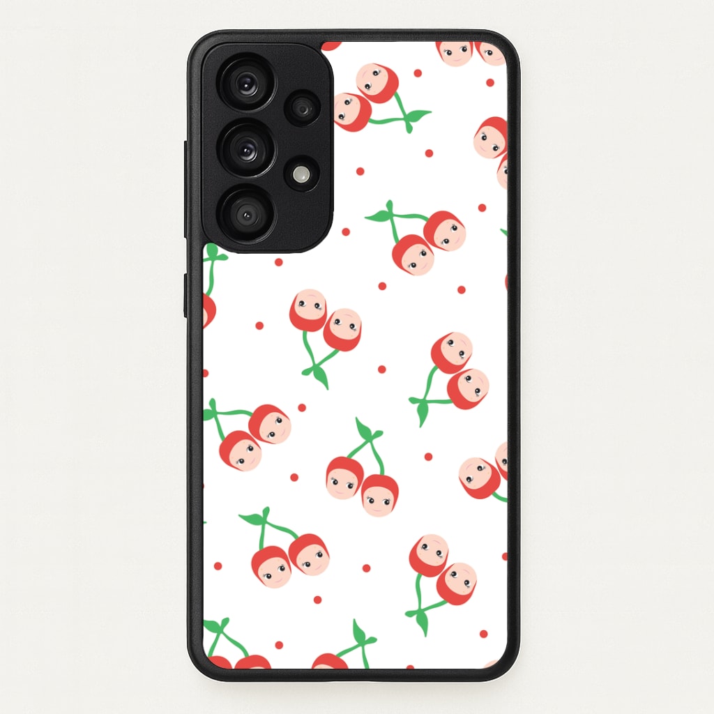 Cherry Angels Pattern Galaxy A33 Case