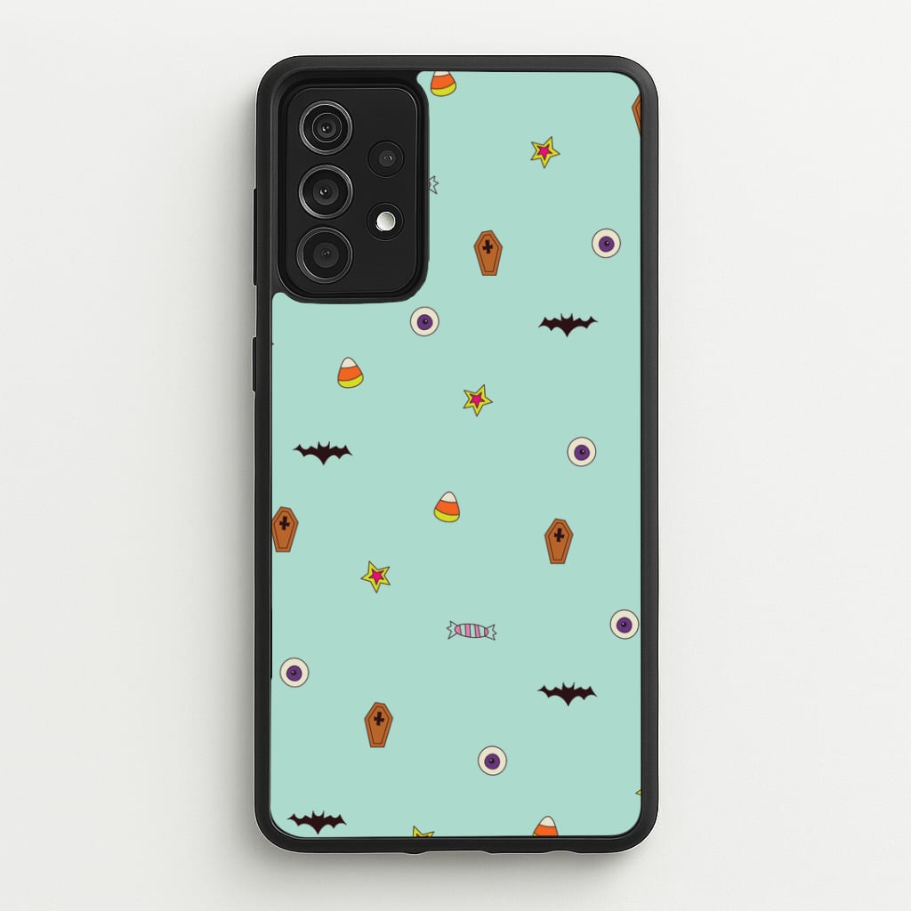 Minature Halloween Cartoons Pattern Galaxy A52 / A52s Case