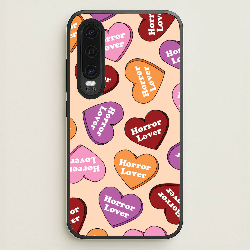 Horror Lover Hearts Pattern Huawei P30 Case