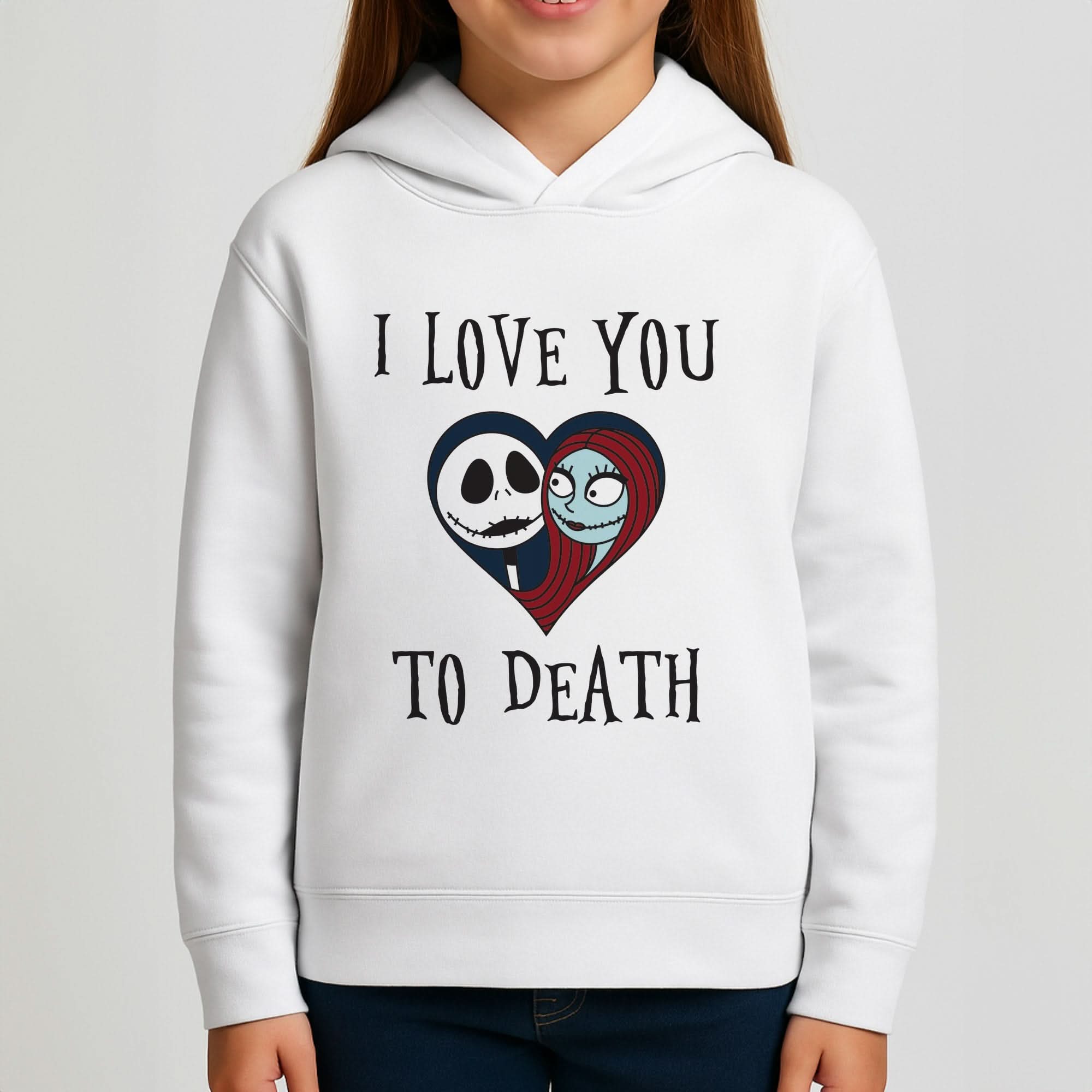 I Love You To Death Heart Girls Hoodie