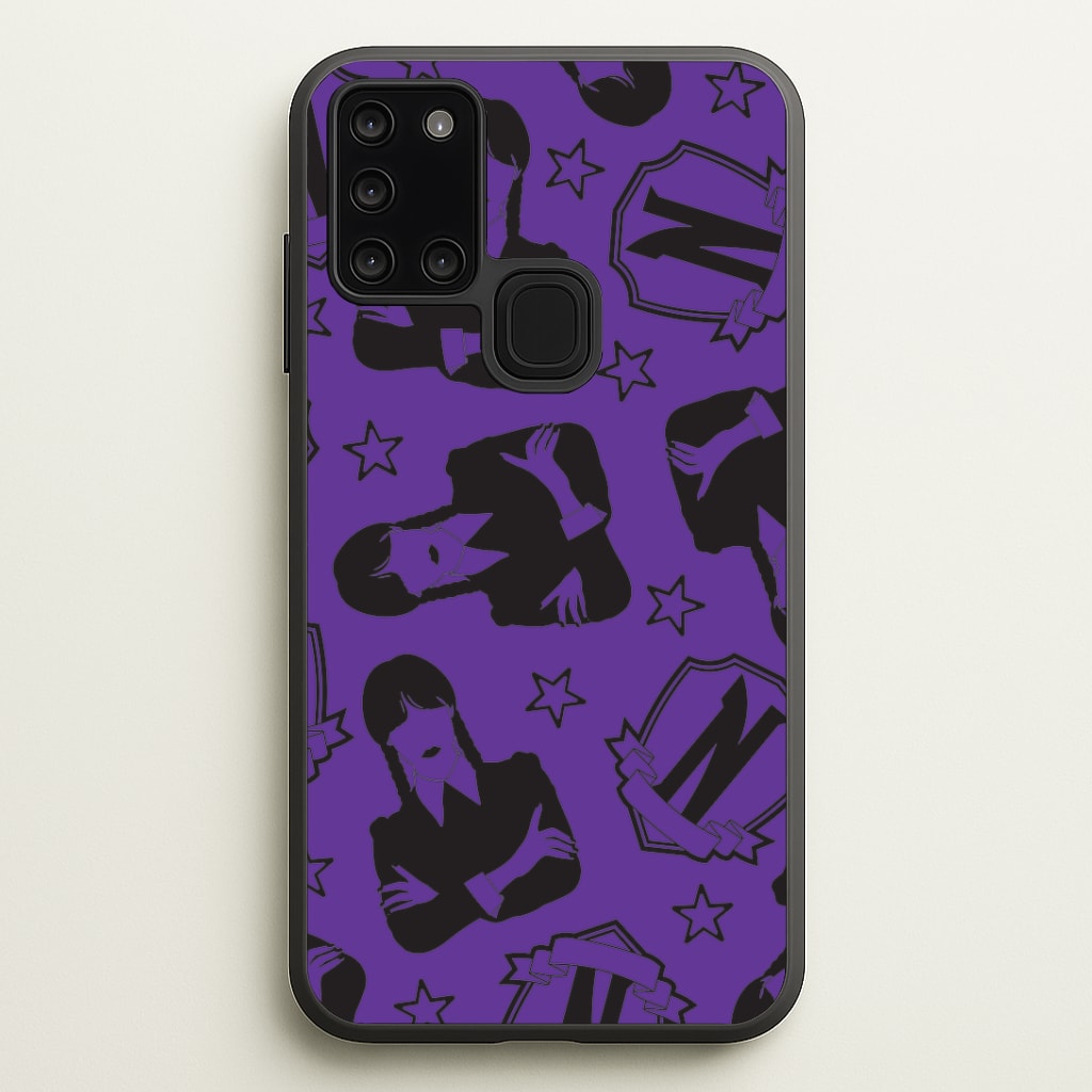Wednesday Pattern Galaxy A21s Case