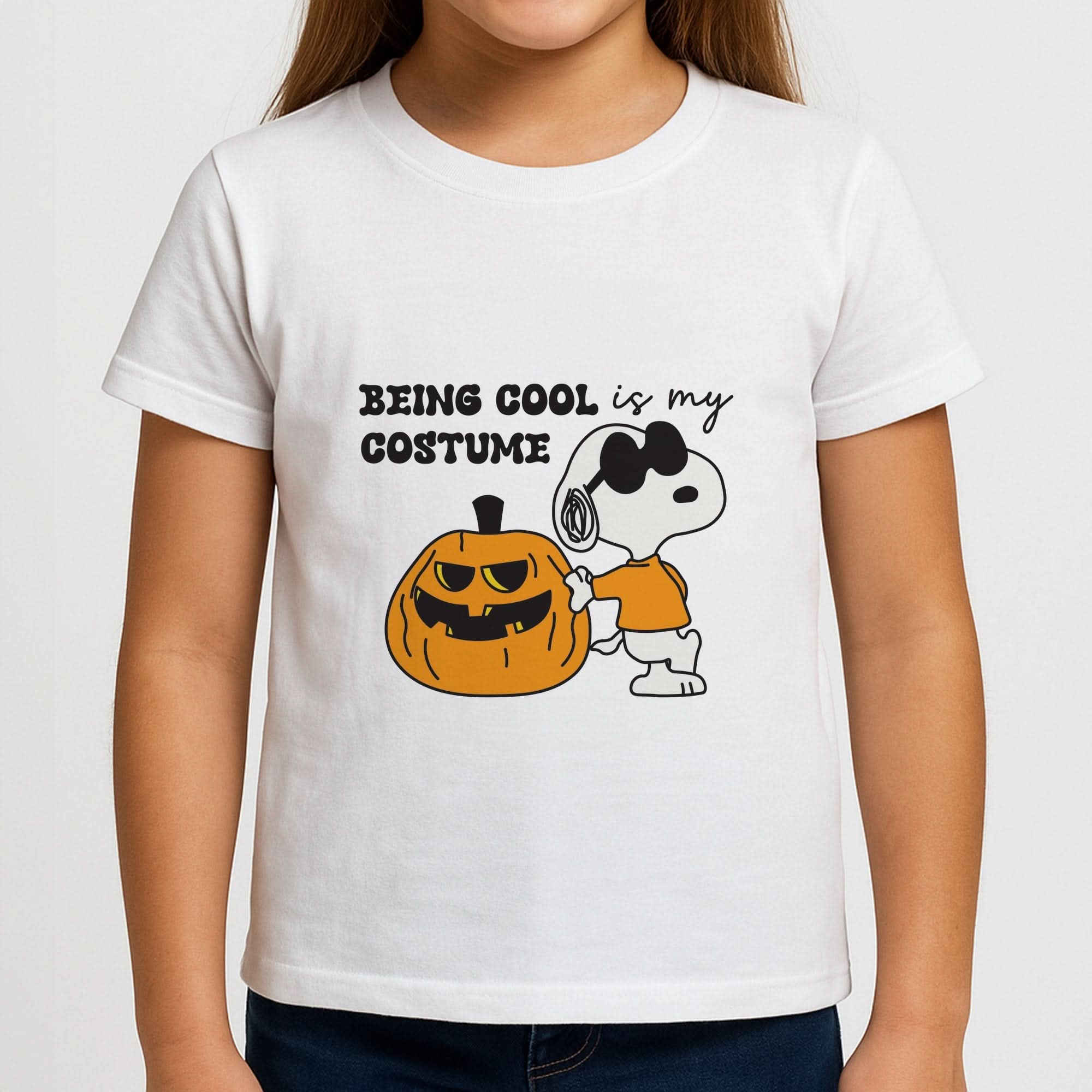 Being Cool Is My Costume Girls T-Shirt