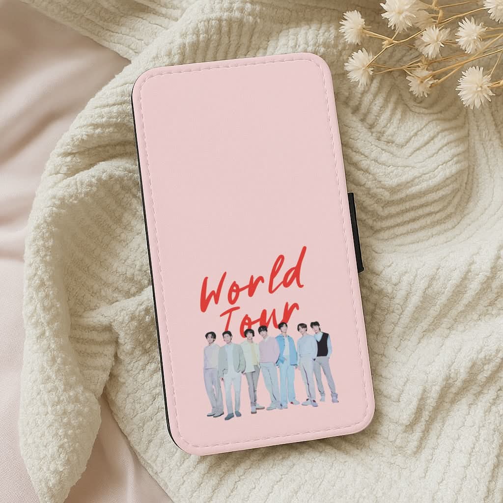 K-Pop Band Pastel Tour Leather Phone Case