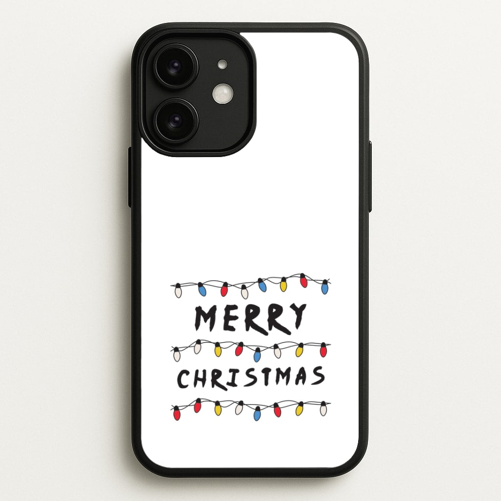 Merry Christmas String Lights iPhone 11 Case