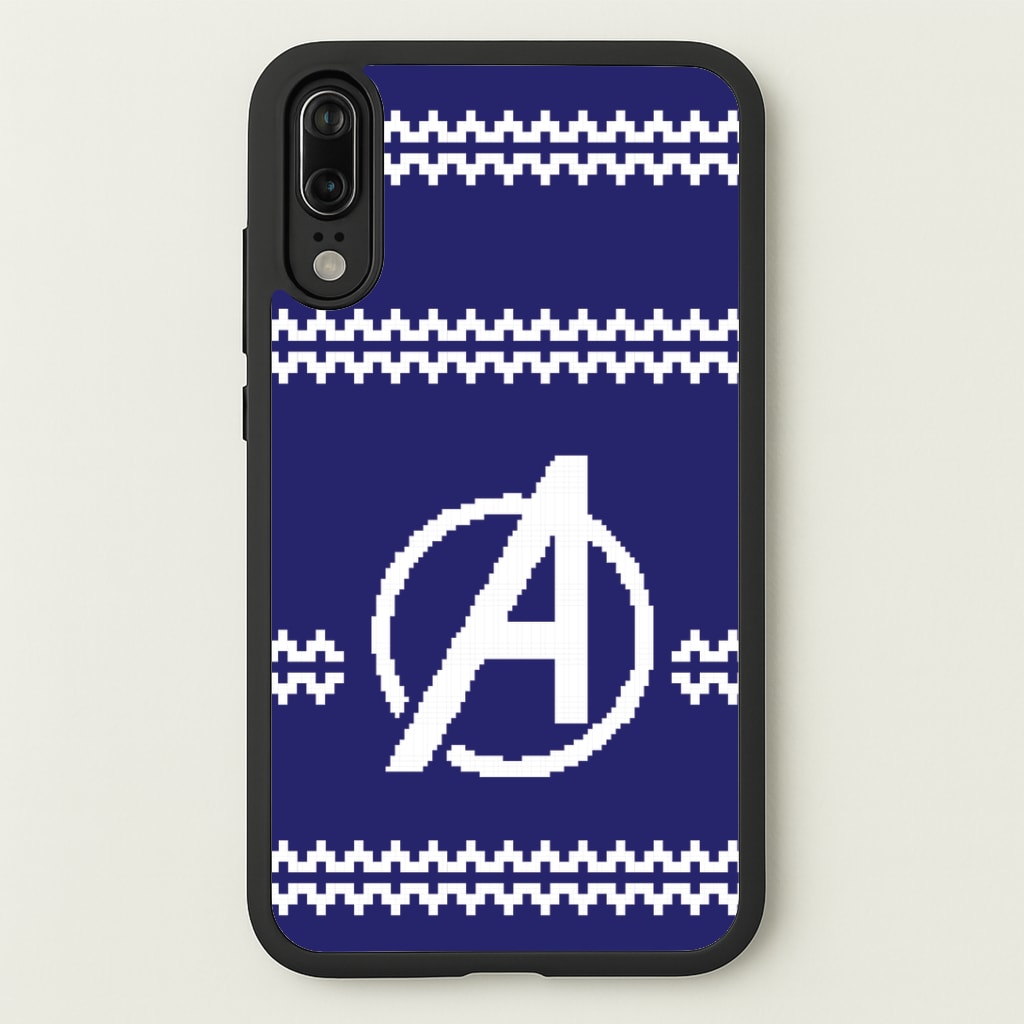 Superhero Team Blue Christmas Jumper Huawei P20 Case