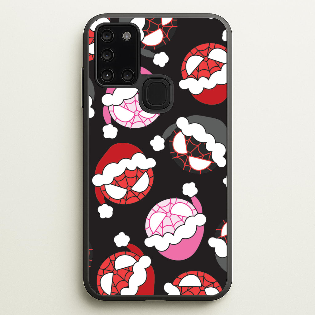 Spider Heroes Christmas Pattern Galaxy A21s Case