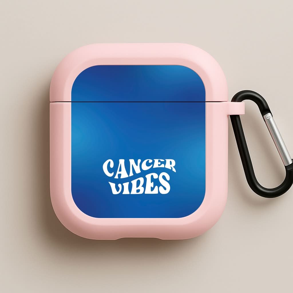 Cancer Vibes Gradient Zodiac Pink AirPods Case