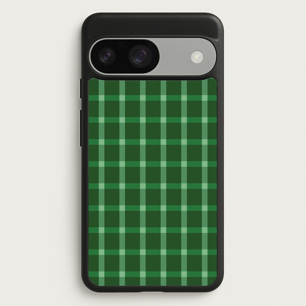 Dark Green Tartan Christmas Pattern Google Pixel 9 / 9 Pro Case