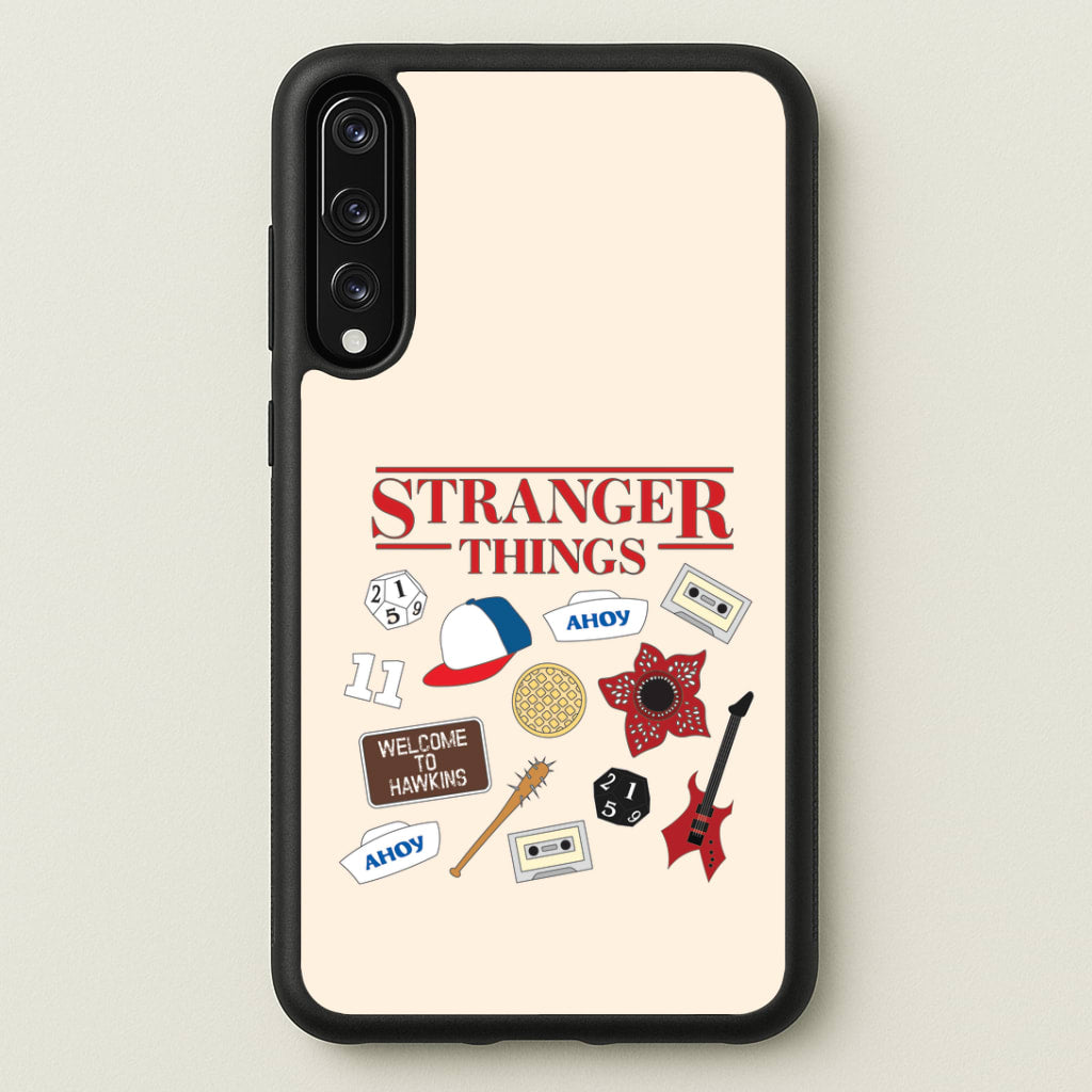 Stranger Things Cartoon Icons Huawei P20 Pro Case