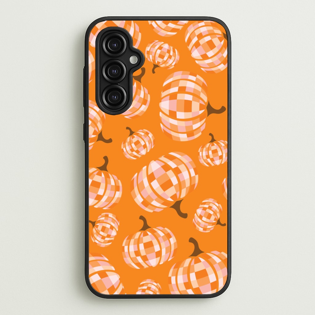 Disco Pumpkins Pattern Galaxy A14 Case