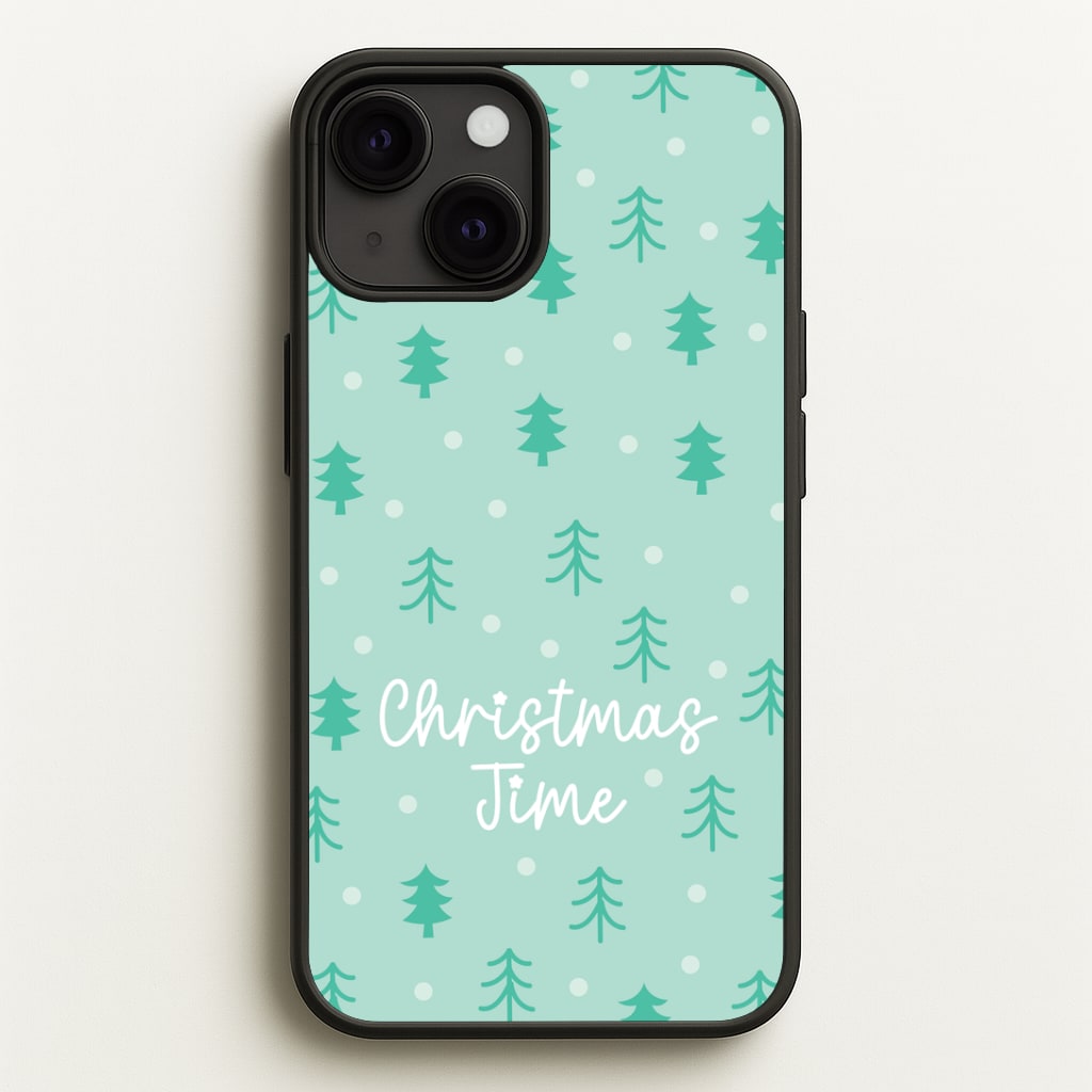 Cute Xmas Trees Pattern iPhone 13 Mini Case