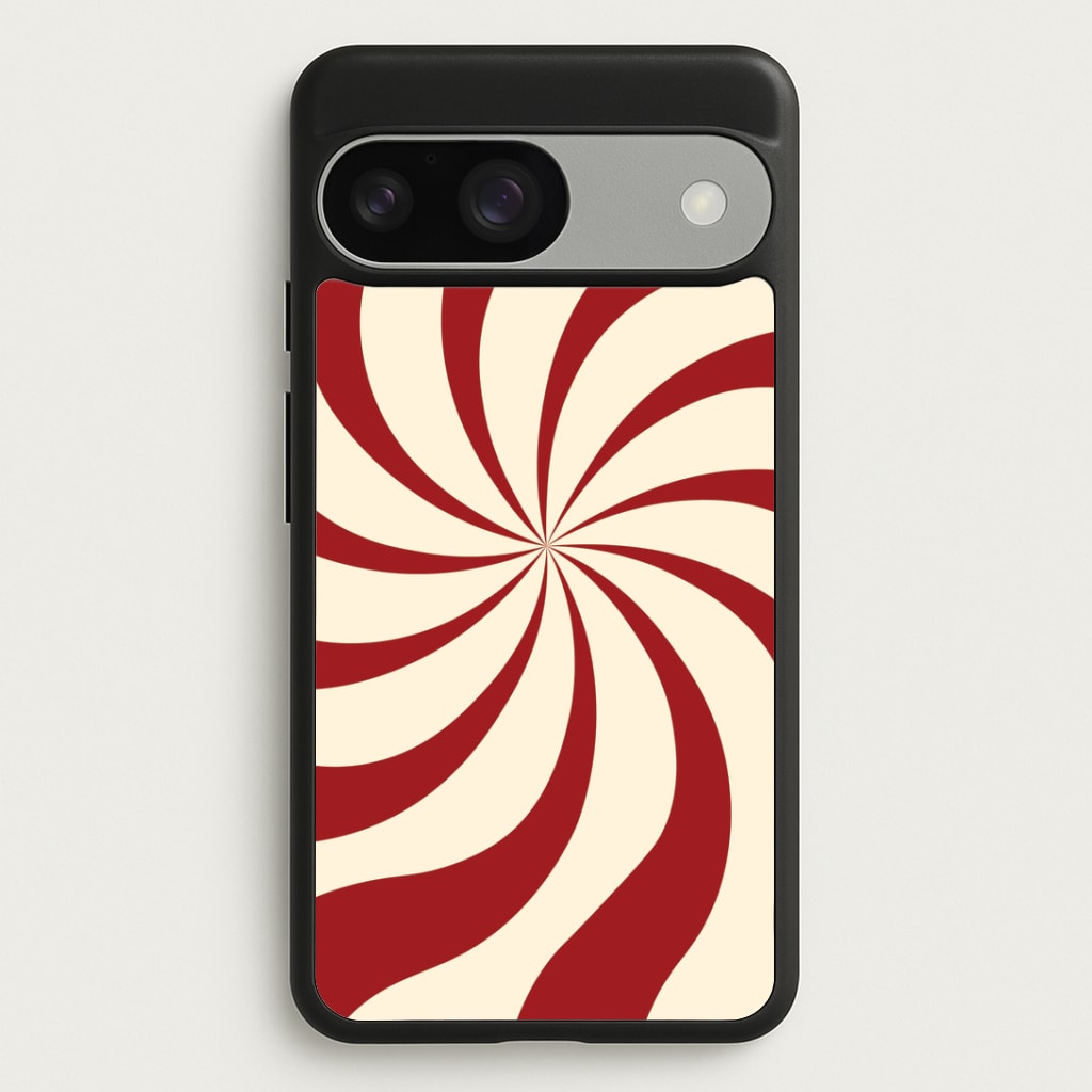 Peppermint Swirl Pattern Google Pixel 9 / 9 Pro Case
