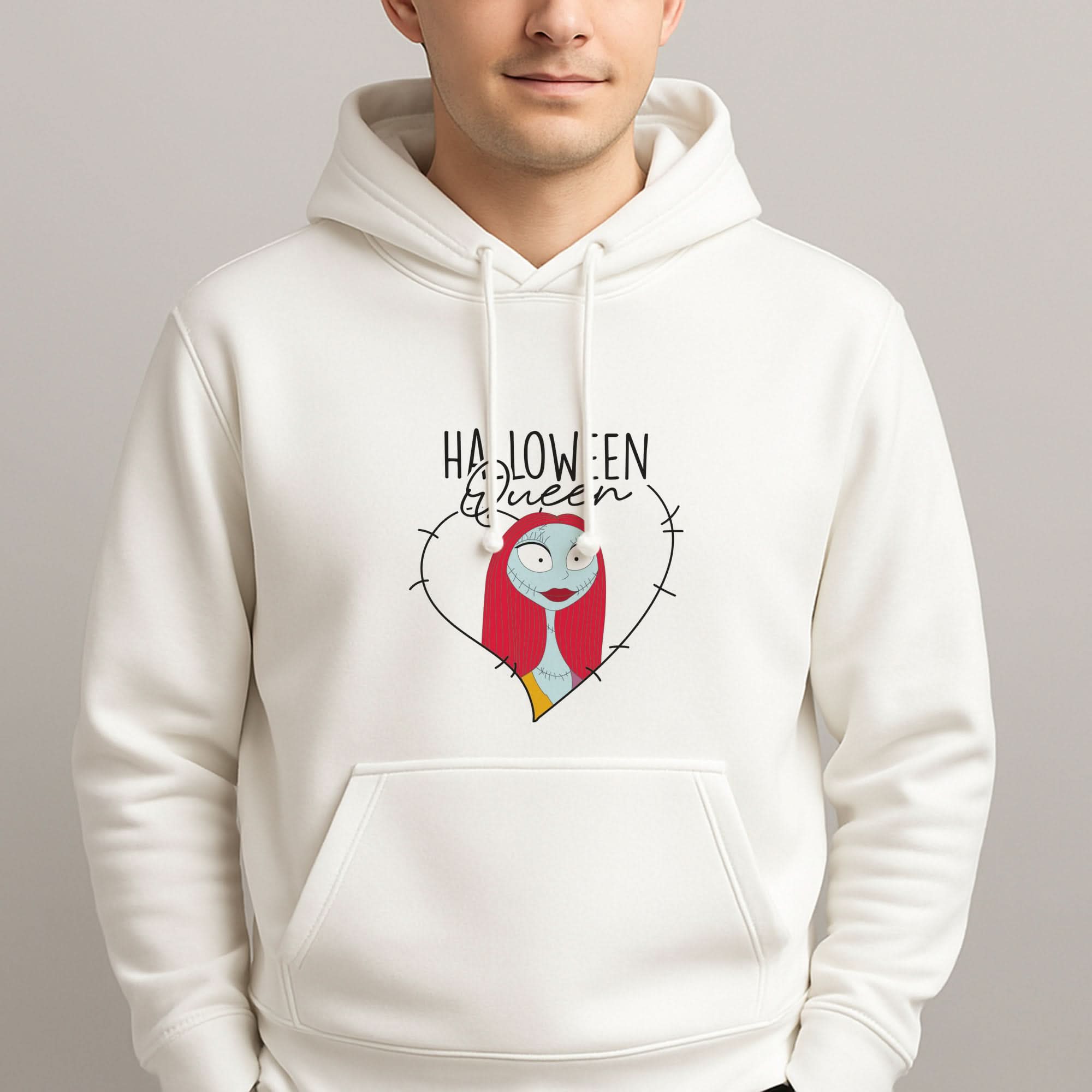 Halloween Queen Heart Mens Hoodie
