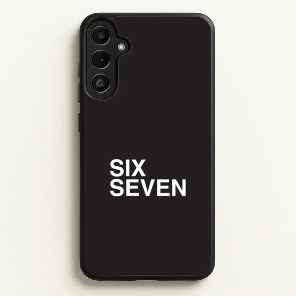 6 7 Black Galaxy A36 Case