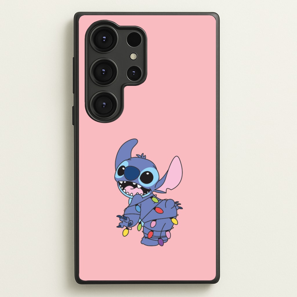 Cute Blue Alien Fairylights Galaxy S25 Ultra Case