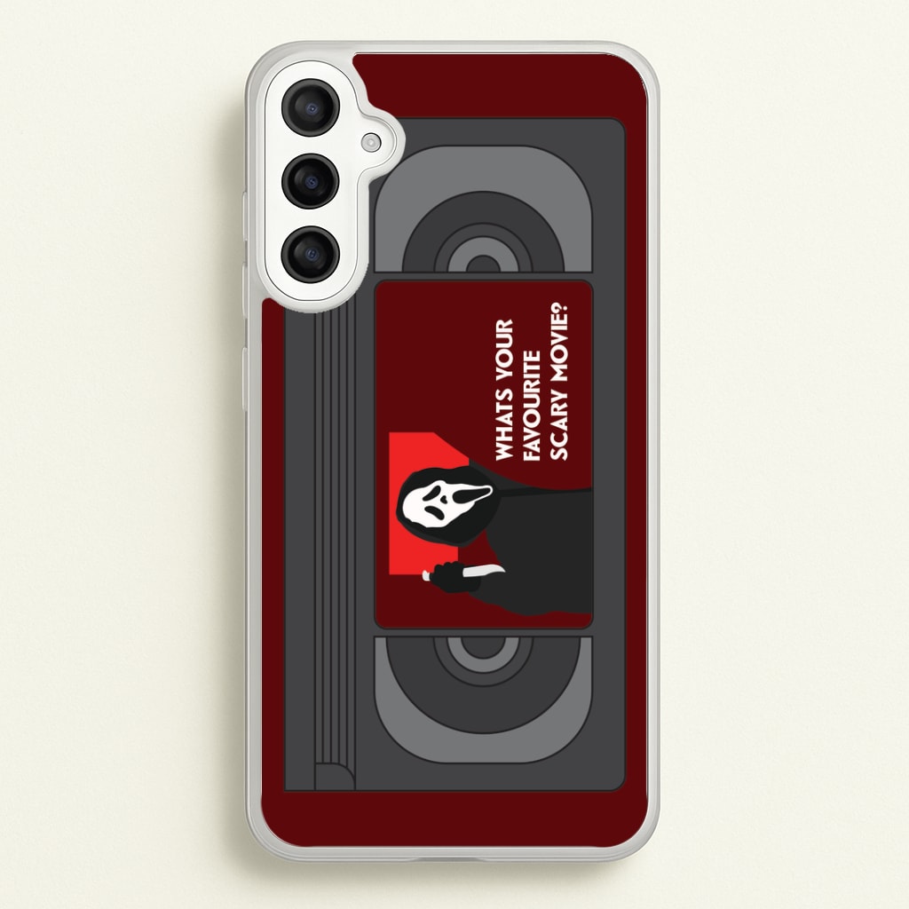 Horror Movie 7 VHS Tape Galaxy A34 Case