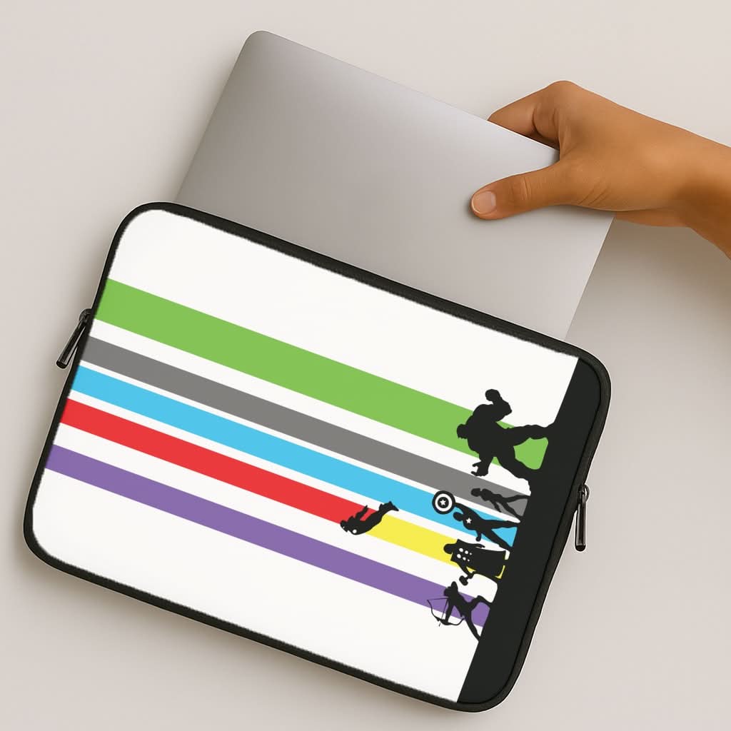 Superhero Team Silhouette MacBook Cover