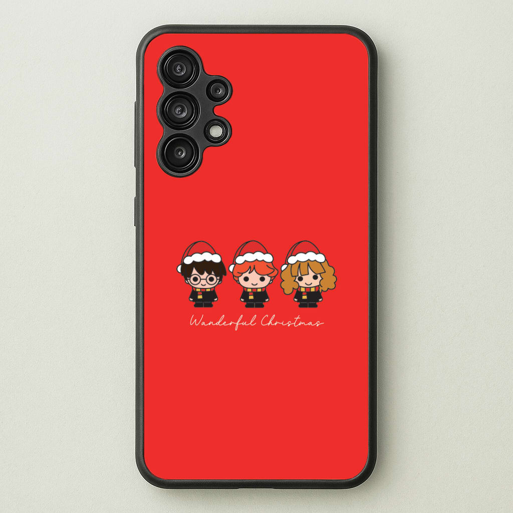 Wizards With Christmas Hats Galaxy A13 Case