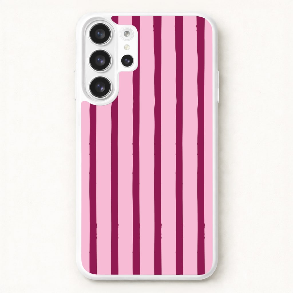 Strawberry Stripes Galaxy S26 Ultra Case