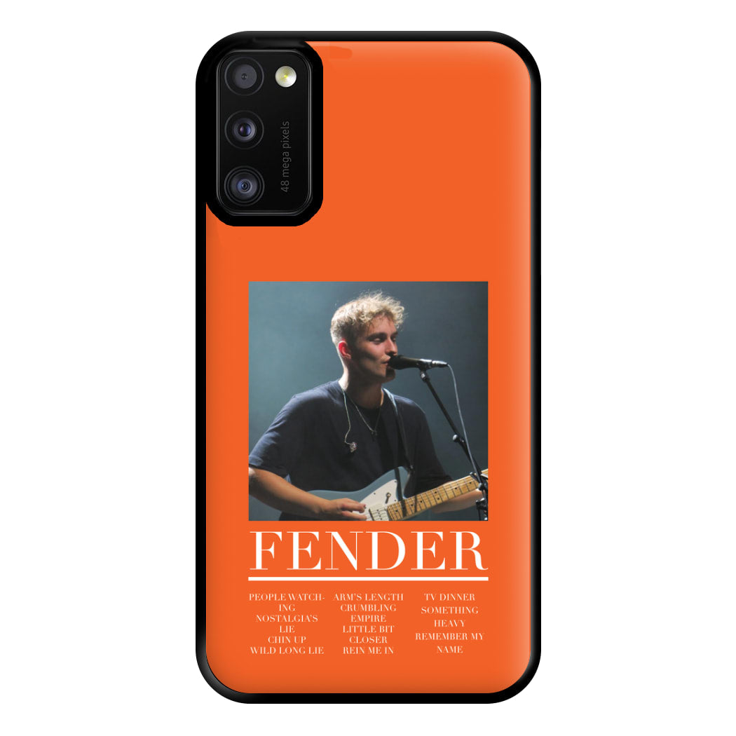 Fender Orange Song List Galaxy A41 Case