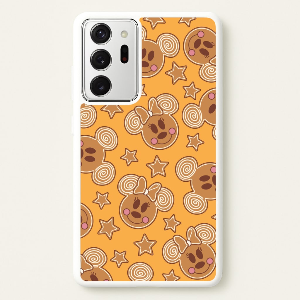 Cartoon Mouse Gingerbread Pattern Galaxy Note 20 Ultra Case