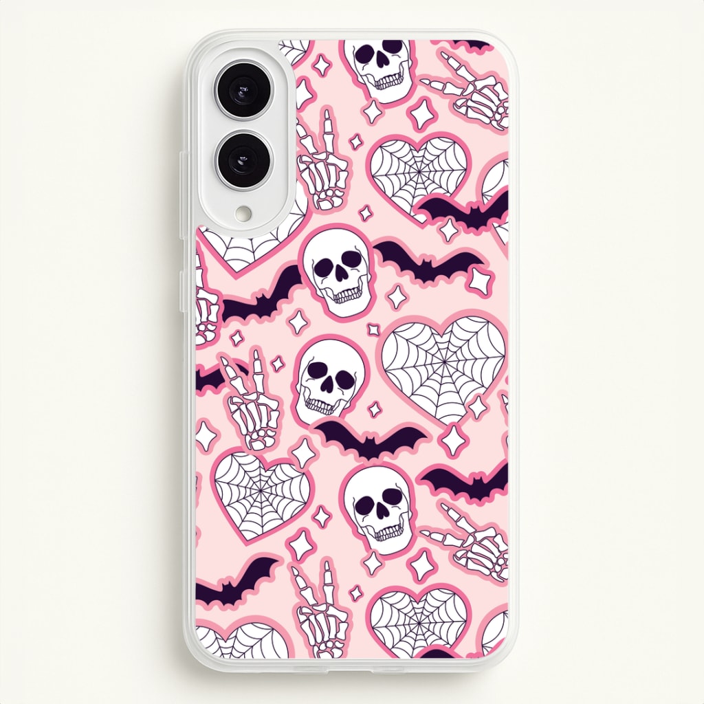 Cute Halloween Stickers Pattern Galaxy S25 Edge Case
