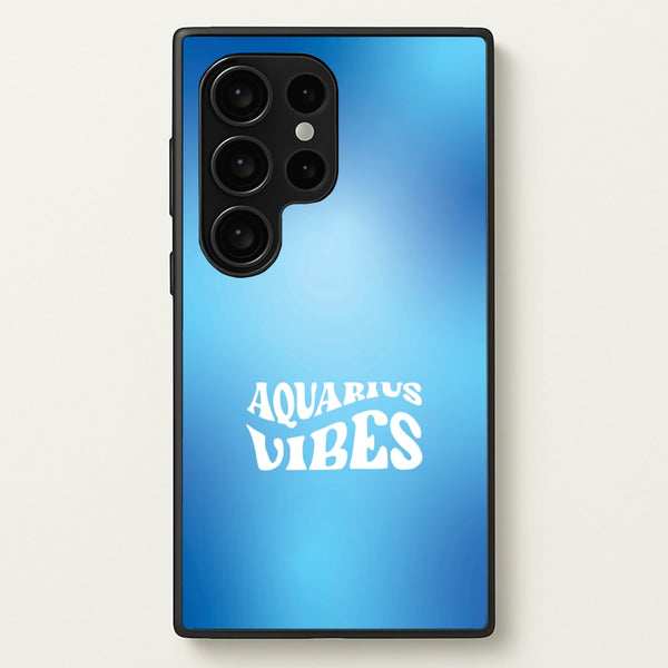Aquarius Vibes Gradient Zodiac Galaxy S24 Ultra Case