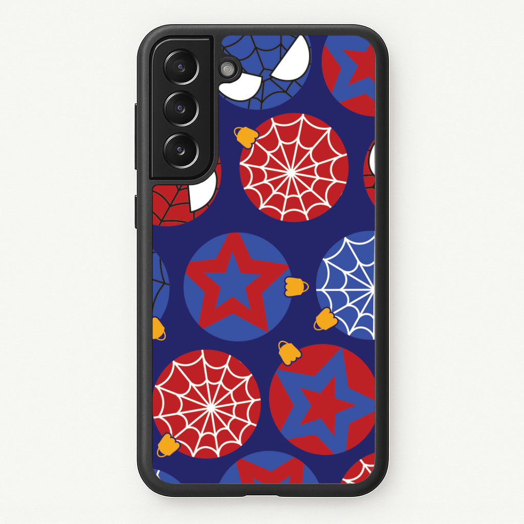 Spider Hero Baubles Pattern Galaxy S21 Case