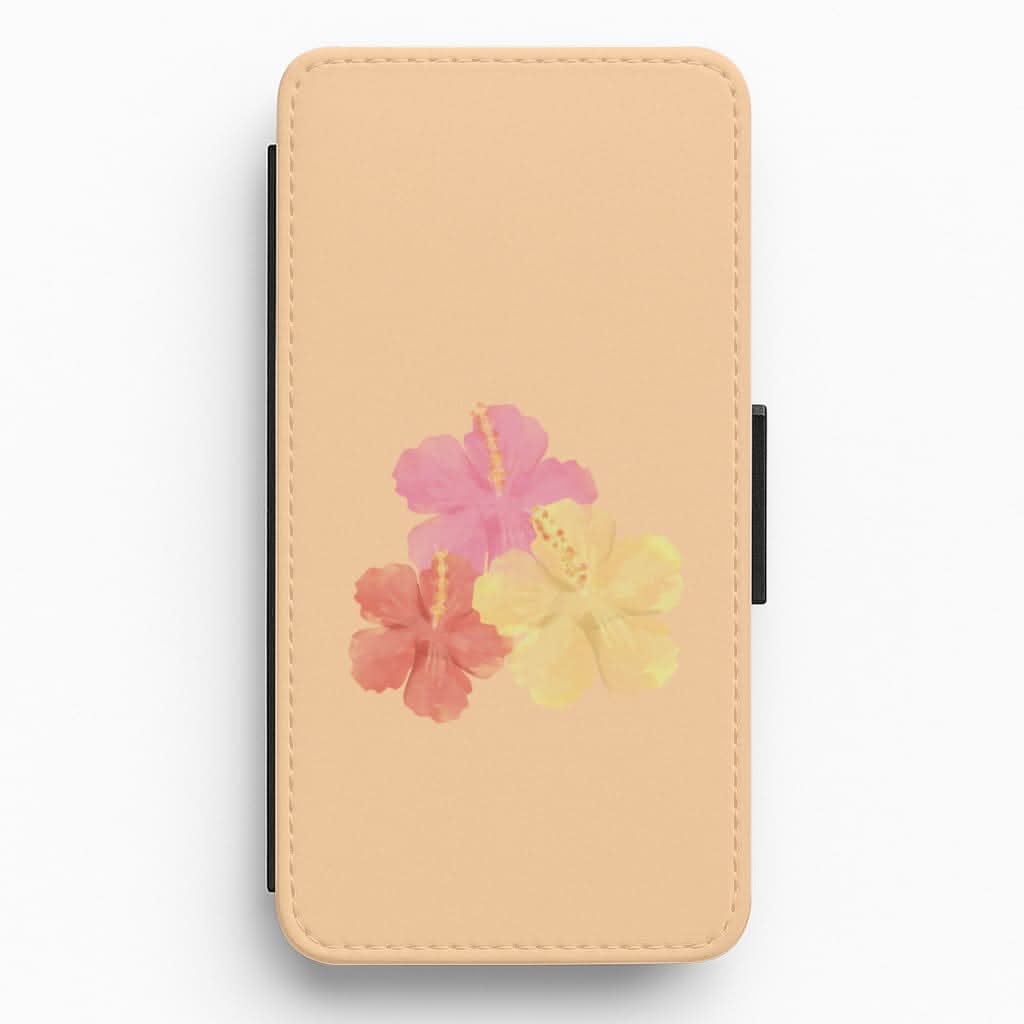 Hibiscus Sunset Flip / Wallet Phone Case