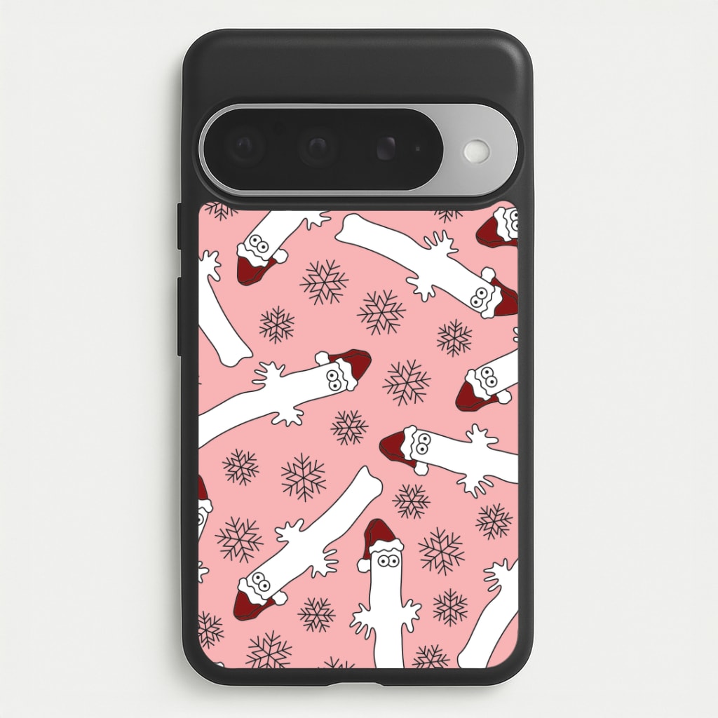 Wiggly Moom Xmas Hat Pattern Google Pixel 10 Pro XL Case