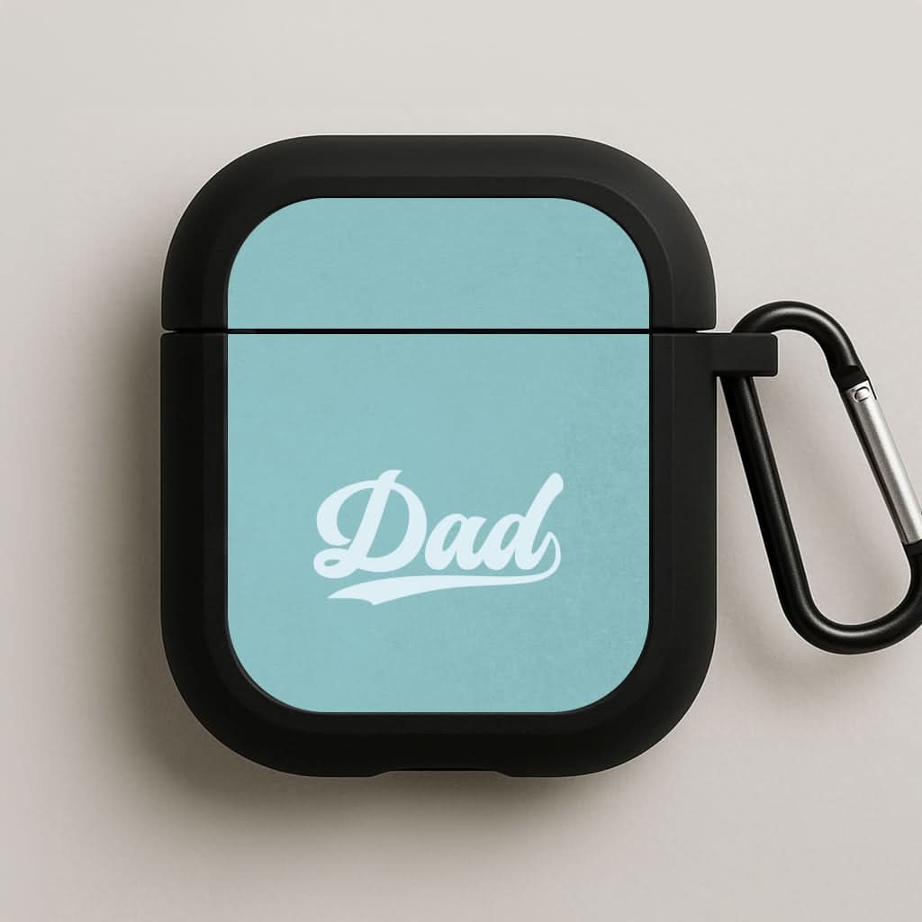 Dad Logo Black AirPods Case