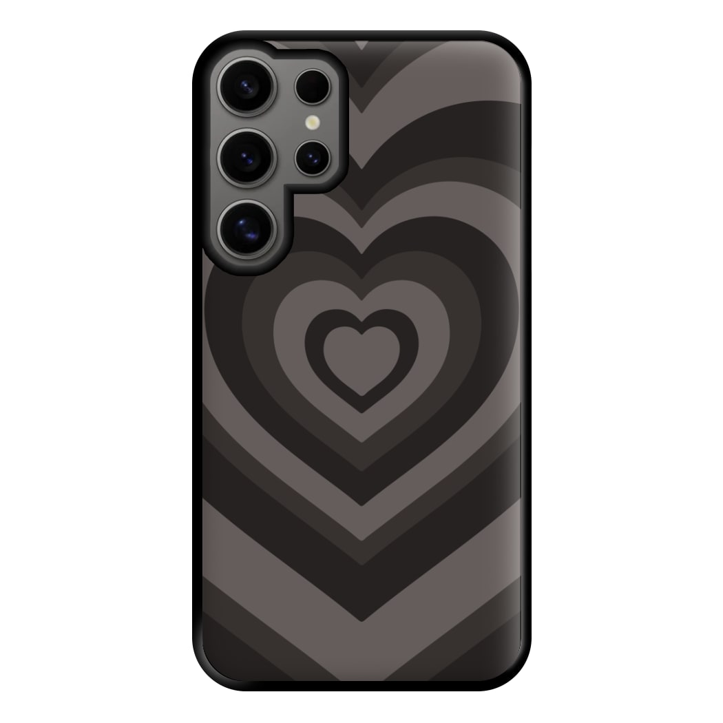Abstract Black Heart Galaxy S25 Ultra Case