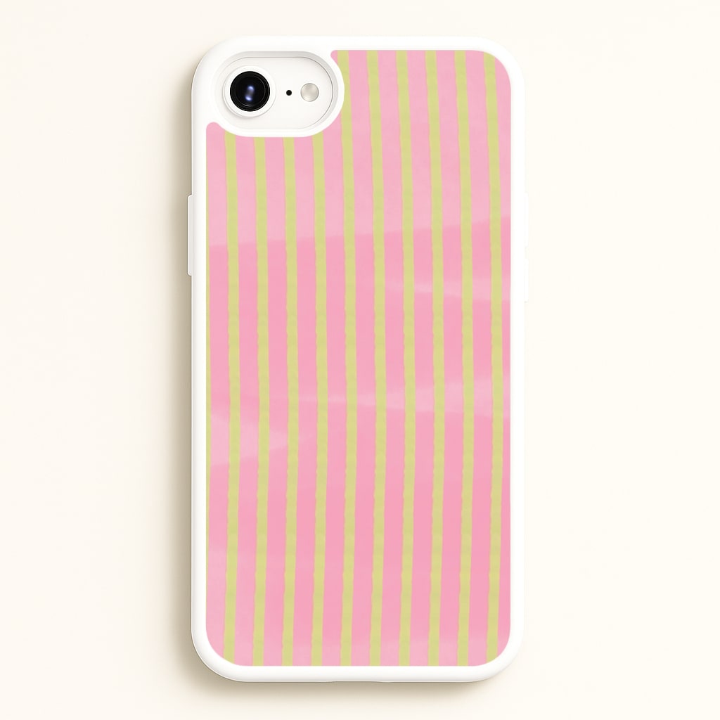 Pink Meadow Stripes iPhone 6 / 7 / 8 / SE Case