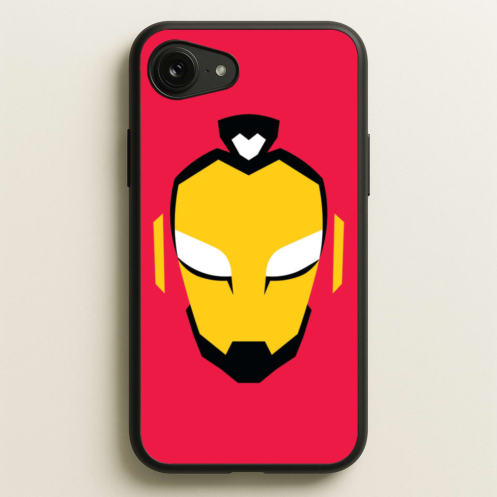 Metal Heart Hero Face iPhone 16e Case