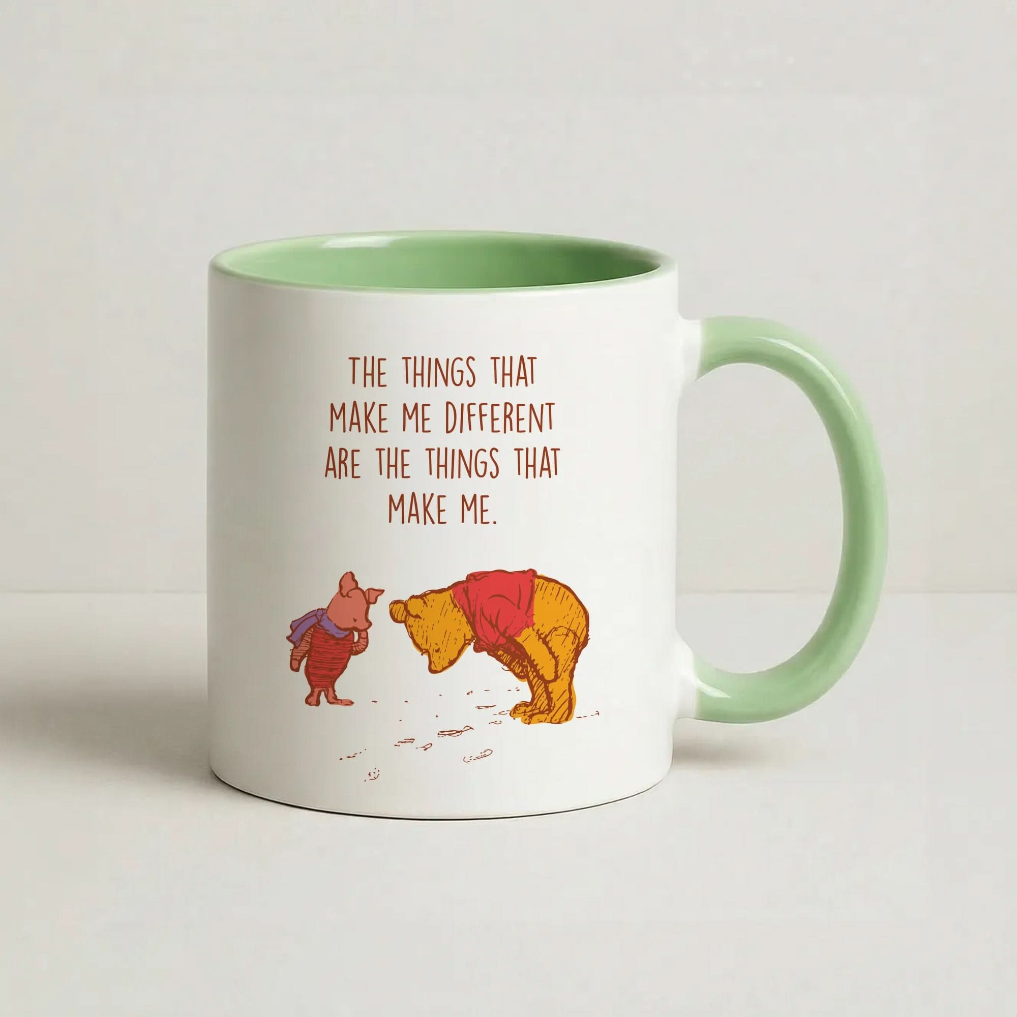 The Things That Make Me Different Green Mug