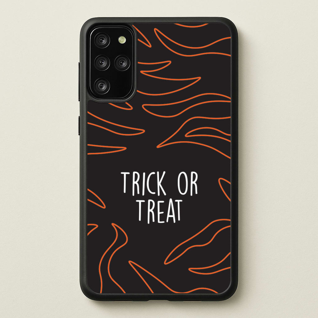 Zebra Print Trick Or Treat Galaxy S20 Plus Case